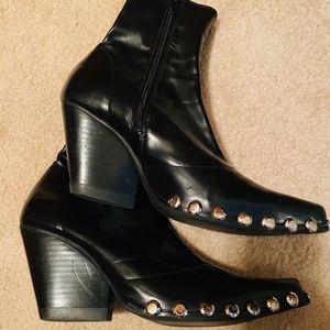 Jeffrey campbell walston studded booties 7.5
